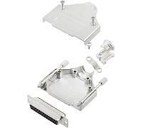 TRU COMPONENTS TCMHDM25DMSK 7709744 Kit embase SUB-D femelle 180 ° Nombre de pôles: 25 fût à souder 1 pc(s)