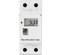 TRU COMPONENTS TRU-DTS-AHC17-30A Interrupteur horaire pour rail Tension de fonctionnement: 230 V/AC 1 inverseur (RT) 30 A 250 V/AC programme hebdomadaire