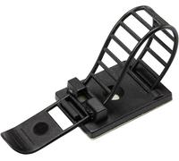 TRU COMPONENTS WCT-85 Embase de fixation autocollant, vissable 1206772 Plage de Ø du faisceau 22 mm (max) avec attache noir 25