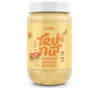 Tru-Nut Pure Roasted Peanut Powder - No Sugar Added - High in Protein - 454g Jar