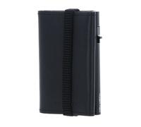TRU VIRTU Porte-cartes noir pour homme - Click & Slide Strap Edge Wallet Nappa Black Black / Black 114341