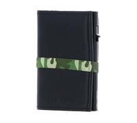 TRU VIRTU Porte-cartes noir vert pour homme - Click & Slide Strap Cross Wallet Nappa Black Camouflage / Black 114347
