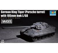 (TRU07161) - Trumpeter 1:72 - German King Tiger(Porsche) 105mm kWh L/68