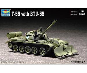 (TRU07284) - Trumpeter 1:72 - T-55 with BTU-55 Dozer Blade