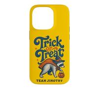 Truc ou gâterie d'halloween avec Jimothy Raccoon Coque pour iPhone 14 Pro