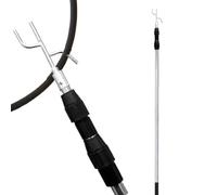 Truck Bed Cargo Retriever - 4.92Ft Extendable Reaching Tool Stainless Steel Hook, Durable Telescoping Pole Rustproof Construction Easy Grip Handle | Pickup Loading Assistance Outdoor Travel Utility Eq