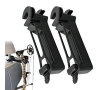 Truck Bow Hanger - Heavy Duty Headrest Mount Bracket, 2 Pack Bow Holder | 14x3.5cm | 2-Pack Heavy-Duty ABS Construction | Secure Screw-In Headrest Mount Prevents Bow Rolling During Vehicle Transport
