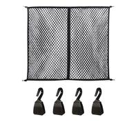 Truck Cargo Net Stretchable Elastic with 4 Hooks for Pickup Truck Bed | Heavy-duty fabric net secures cargo firmly using elastic stretch and four hooks for SUV trunks or pickup beds during M B