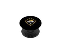 Truck Construction Worker Cement Job I Turn The Dirt PopSockets PopGrip Adhésif