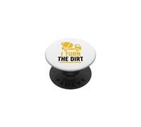 Truck Construction Worker Cement Job I Turn The Dirt PopSockets PopGrip Adhésif