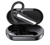 Truck Driver Bluetooth Headset with IPX7Waterproof, Ergonomic Design Wireless Earbuds with Earhooks for Hands-Free Calling, Long Battery Time and Mul