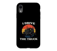Truck Driver I Drive The Truck Retro Big Rig Coque pour iPhone XR