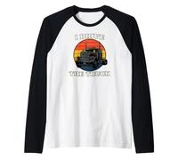 Truck Driver I Drive The Truck Retro Big Rig Manche Raglan