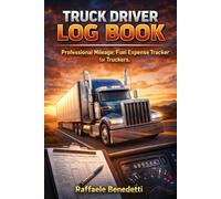 Truck Driver Log Book Professional Mileage, Fuel Expense Tracker for Truckers