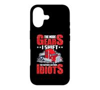 Truck Driver The More Gears I Shift Funny Trucker Dad Coque pour iPhone 17