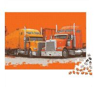 Truck Trailer for Sale Puzzles 1000 Pièces Cadeau Unique Jeu Éducatif Challenge Toy À De Qualité Supérieure Peinture Art pour Adultes Et Enfants À Partir De 14 Ans 52x38cm/1000pcs