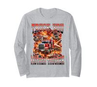 Truck You Mother Trucker Big Rig Semi-Truck Driver Hauler Manche Longue