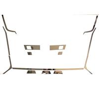 Truckdanet Accessoires en acier inoxydable pour camion MAN TGX Euro 6 Profils latéraux