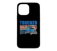 Trucker American Flag Funny Trucking Truck Driver Coque pour iPhone 13 Pro Max