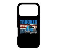 Trucker American Flag Funny Trucking Truck Driver Coque pour iPhone 17 Pro