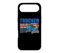 Trucker American Flag Funny Trucking Truck Driver Coque pour iPhone Air