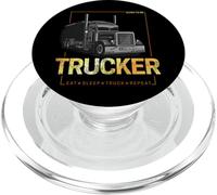 Trucker Born to Be Camionneur Vintage Design PopSockets PopGrip pour MagSafe