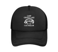 Trucker Cap 1980 Camp Crystal Lake Counselor Black Base-Ball Capuchon Réglable Casquette Baseball Unisexe Chapeau Sports pour Voyages Outdoor Course À Pied