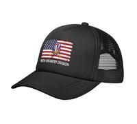 Trucker Cap 95Th Infantry Division USA Flag with Crossed Rifles Casquette Baseball Anti-UV Chapeau Soleil Unisexe Chapeau Sports pour Voyages Course À Pied Cadeau