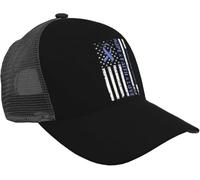 Trucker Cap American Flag Stomach Cancers Awareness Hope Faith Love Base-Ball Capuchon Anti-UV Casquettes De Baseball Réglable Chapeau Soleil pour Voyages Course À Pied Cadeau