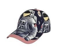 Trucker Cap Astronaut on The Moon Chapeau Soleil Réglable Casquettes De Baseball Tendance Base-Ball Capuchon pour Cadeau Course À Pied Voyages