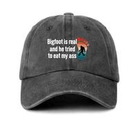 Trucker Cap Bigfoot is Real and He Tried to Eat My Axx Chapeau Sports Léger Base-Ball Capuchon Unisexe Chapeau Soleil pour Cadeau Golf Voyages