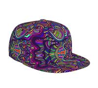 Trucker Cap Cute Trippy Rainbow Wave Pattern Casquettes De Baseball Léger Chapeau Soleil Unisexe Chapeau Sports pour Course À Pied Voyages Outdoor