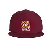 Trucker Cap Dieu A Pris Les Hommes Les Plus Forts Et A Créé Les Mécaniciens D'Ascenseurs Base-Ball Capuchon Léger Casquettes De Baseball Tendance Casquette Baseball pour Cadeau Golf Voyages