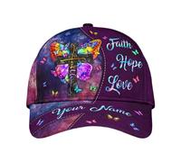 Trucker Cap Dieu Papillon Chrétien Croix Anti-UV Strapback Cap | base-ball capuchon Unisexe Baseball Cap Léger Chapeaux Pare-Soleil Pour Golf Cadeau Outdoor