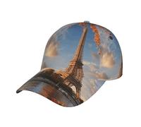 Trucker Cap Eiffel Tower Paris Autumn Base-Ball Capuchon Léger Casquette Baseball Réglable Chapeau Sports pour Voyages Golf Outdoor