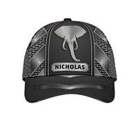 Trucker Cap Elephant Love Custom Elephant Love (15) Strapback Cap | Casquettes de Baseball Anti-UV Chapeaux Pare-Soleil Réglable Baseball Cap Pour Course à Pied Voyages Golf