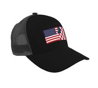 Trucker Cap Flag of Elm Mott, TX and America Casquette Baseball Tendance Base-Ball Capuchon Unisexe Casquettes De Baseball Für Voyages Outdoor Cadeau