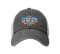Trucker Cap It's Weird Being The Same Age As Old People USA Base-Ball Capuchon Tendance Chapeau Soleil Anti-UV Chapeau Sports Für Course À Pied Outdoor Voyages