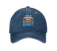 Trucker Cap J'aime Lin Amazone Beau Toujours Raison Casquette Baseball Unisexe Chapeau Soleil Réglable pour Cadeau Golf