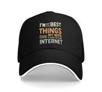 Trucker Cap Je suis La Meilleure Chose Que Ma Femme A Trouvée sur Internet Casquettes De Baseball Tendance Base-Ball Capuchon Anti-UV pour Golf Voyages