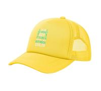 Trucker Cap Je suis Un Garçon De Hockey sur Glace, C'est comme Un Garçon Normal mais Beaucoup Plus Cool Jaune Chapeau Sports Anti-UV Casquettes De Baseball Tendance pour Outdoor Voyages