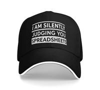 Trucker Cap Je Vous Juge en Silence Casquettes De Baseball Léger Base-Ball Capuchon Tendance pour Course À Pied Golf