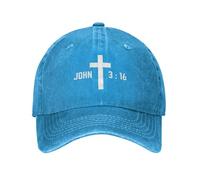 Trucker Cap John 3 16 for God So Loved The World Verse Scripture Jesus 2024 Base-Ball Capuchon Tendance Casquettes De Baseball Léger Baseball Casquettes pour Cadeau Golf Course À Pied
