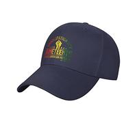 Trucker Cap Juneteenth African American Freedom Black History June 19Th Fashionable Casquettes De Baseball Réglable Base-Ball Capuchon Unisexe Casquette Baseball pour Course À Pied Golf Outdoor