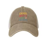 Trucker Cap Le Chaos, C'est Académique Casquettes De Baseball Léger Base-Ball Capuchon Tendance pour Golf Voyages