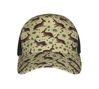 Trucker Cap Le Lièvre Sauteur Chapeau Sports Unisexe Base-Ball Capuchon Réglable Casquettes De Baseball pour Golf Voyages Cadeau