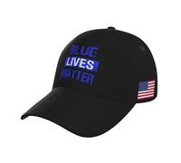 Trucker Cap Les Vies Bleues Comptent Casquette Baseball Unisexe Chapeau Sports Anti-UV Chapeau Soleil pour Golf Cadeau Course À Pied