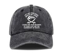 Trucker Cap Let Any Fish Who Meets My Gaze Learn The True Meaning of Tear Base-Ball Capuchon Tendance Casquette Baseball Réglable Chapeau Soleil pour Outdoor Golf Voyages