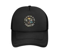 Trucker Cap Life is Better Around The Campfire Funny Camping Base-Ball Capuchon Léger Casquettes De Baseball Unisexe Casquette Baseball Für Golf Outdoor Voyages