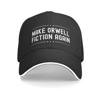 Trucker Cap Make Orwell Fiction Again Base-Ball Capuchon Léger Casquette Baseball Unisexe Chapeau Soleil pour Golf Voyages Outdoor